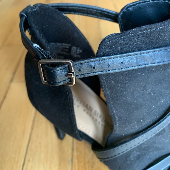 Black Christian Siriano Heels - Picture 4 of 4